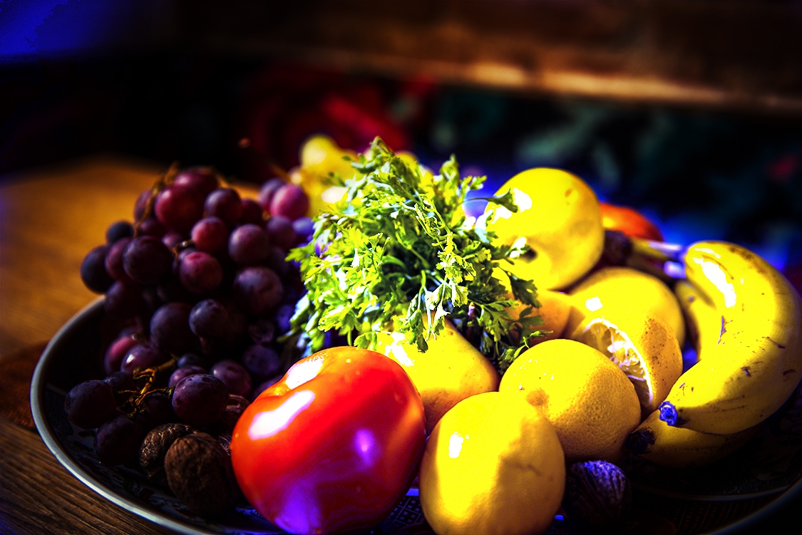 fruits on a plate